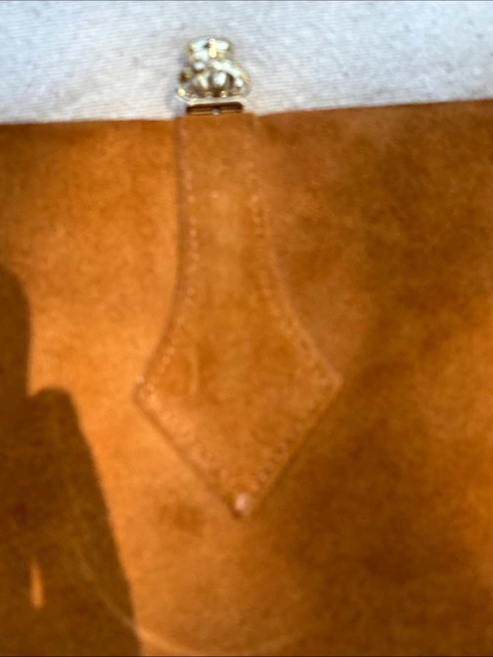 VINTAGE COPPER Brown Suede Arm Bag - Picture 2 of 7